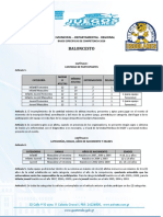 Basesde Baloncesto Fase Municipal - Departamental