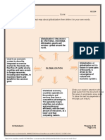 Draw A Concept Map About Globalization Then Define It in Your Own Words. 1