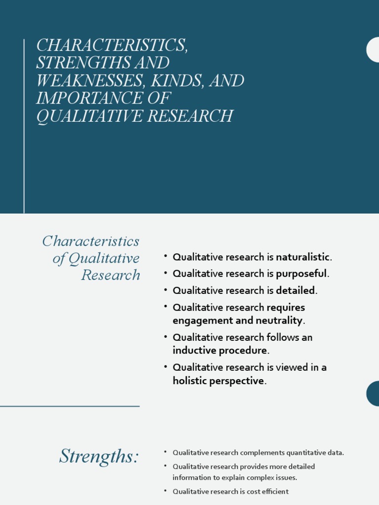 Lesson 3 Characteristics, Strengths, Weakness, Kinds and Importance