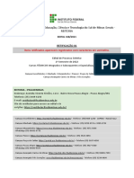 Edital 168-2021 - Cursos Técnicos - 1º Semestre de 2022 - Retificação 01