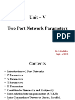 Unit-5-Two Port NW Parameters