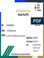 Bukti Pendaftaran Vaksin Markas Pusat PMI Lendra Darujati Prayogi