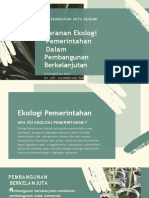 Peranan Ekologi Pemerintahan Dalam Pembangunan Berkelanjutan 