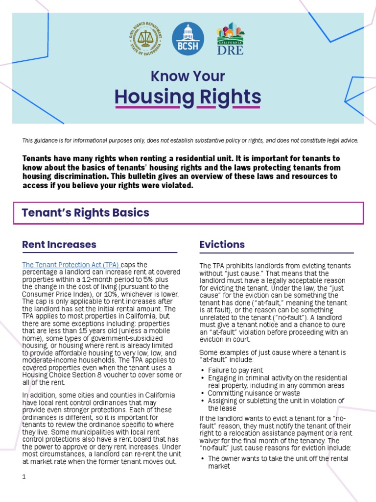 California Tenant Rights Guide | PDF | Law