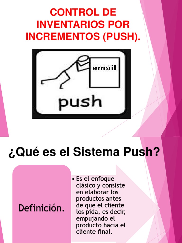 Control de Inventarios: Sistema Push | PDF | Inventario | Mercado ...