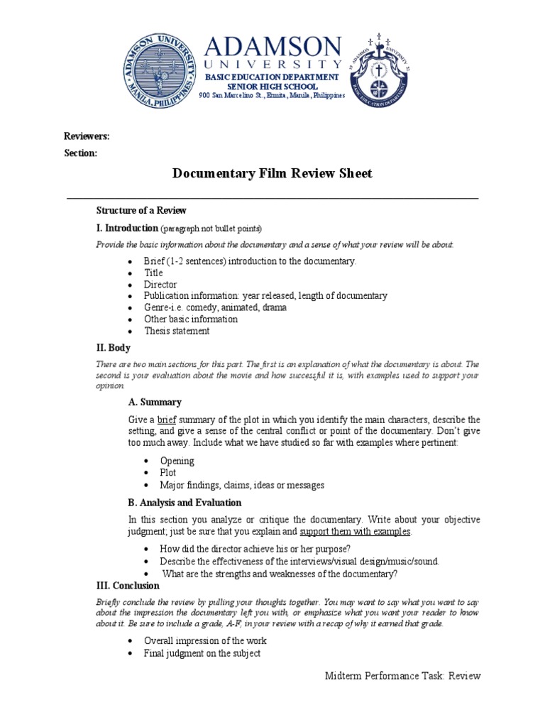 documentary-film-review-sheet-pdf-documentary-film-plot-narrative