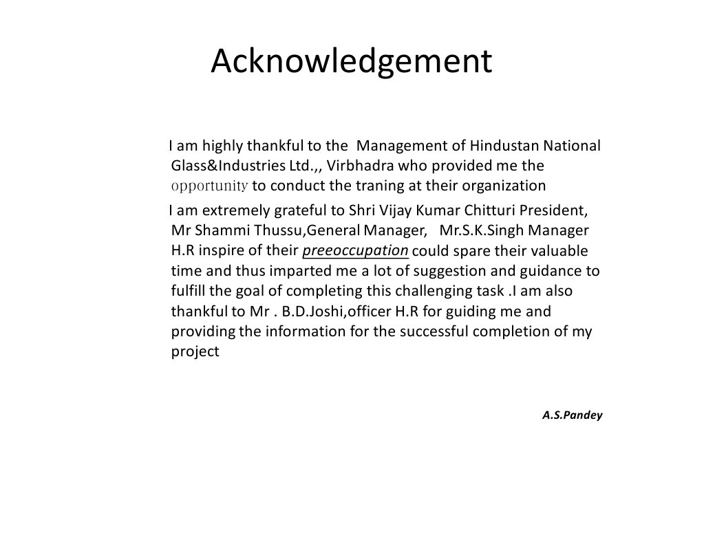 Acknowledgement | PDF | Art