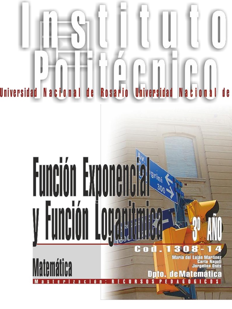 1308-14 MATEMATICA - Función Exponencial y Funcion Logaritmica | PDF ...