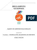 Reglamento Oficial de Goalball