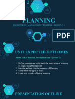 Presentation 4 - Planning