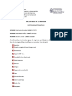 Taller Tipos de Estrategia 2022