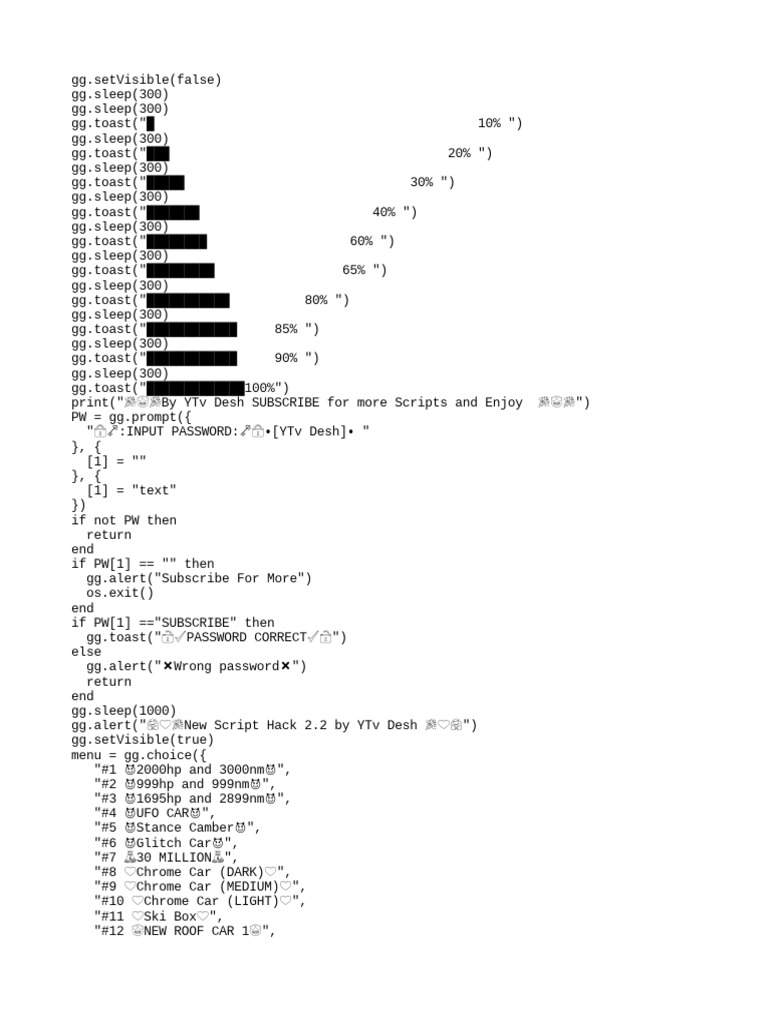 new Script Hack 2.2???.lua | PDF | Transport | Car Body Styles