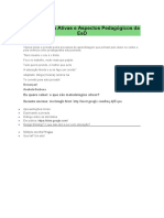 Metodologias Ativas e Aspectos Pedagógicos Da EaD