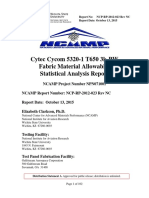 Cytec Cycom 5320-1 T650 3k-PW Fabric Material Allowables Statistical Analysis Report