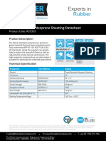 RC0335 Flame Retardant Neoprene Sheeting Data Sheet