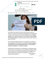 Autoridad de La Universidad de La Plata Confirma Que Cristina Kirchner No Es Abogada - Mendoza Today