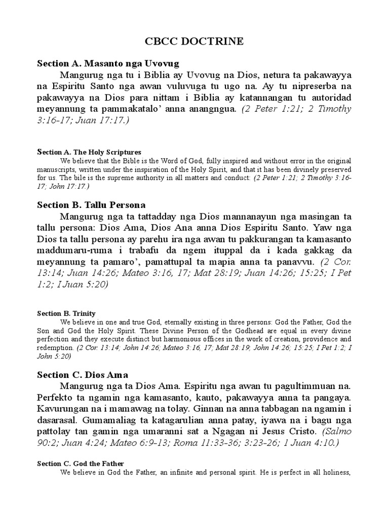 Ibanag Doctrine Edited PDF Baptism Jesus