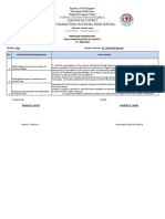 Republic of the Philippines Department of Education Oral Communication Test Analysis