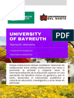 University of Bayreuth - Cooperación Académica PDF