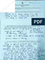 Advanced Thermodynamics Quiz-2