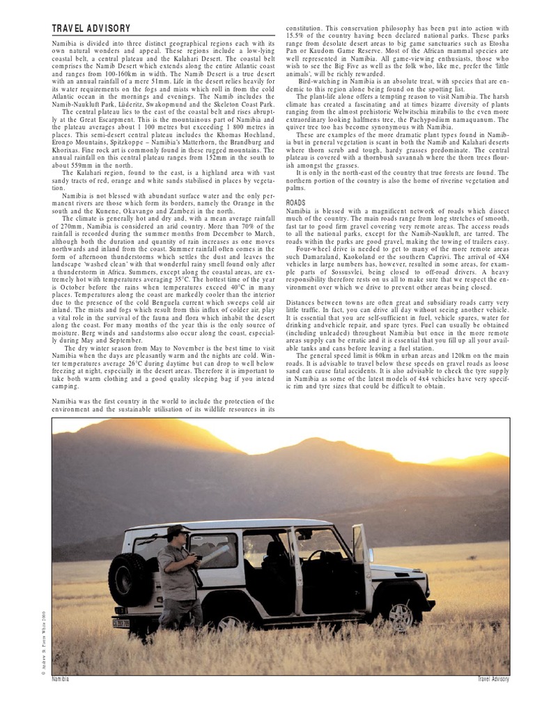 A GUIDE TO NAMIBIA intelligence overview