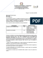 3°BGU A - Informe de Bajo Rendimiento - 2°parcial - 1°Q