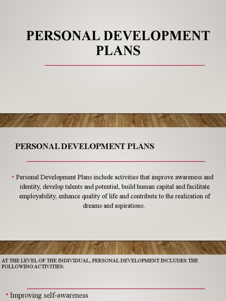 Lesson 4 Personal Development Plan | PDF | Identity (Social Science ...