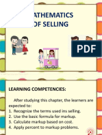 Mathematics of Selling