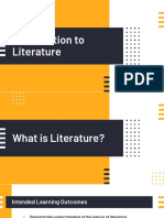Introduction to Literature Standards