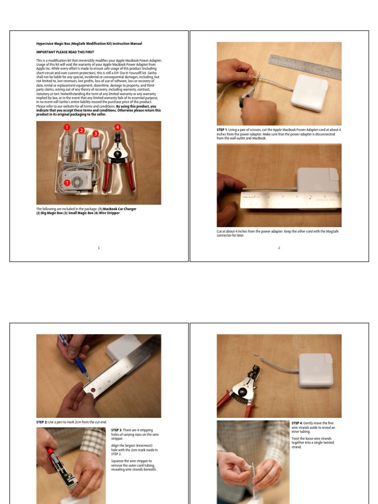 Magic Box User Manual Half Size | PDF | Wire | Manufactured Goods