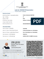 Karthik Covid Certificate