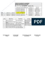 Time Table Me Dept