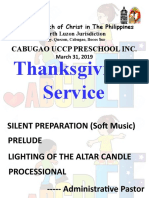 Cabugao NK Thanksgiving
