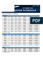MH Freighter Schedule October 2022
