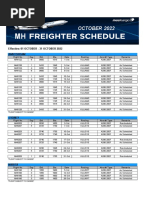 MH Freighter Schedule October 2022