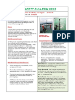 Safety Bulletin - 0315 - Injury During Tank Cleaning Machine Removal