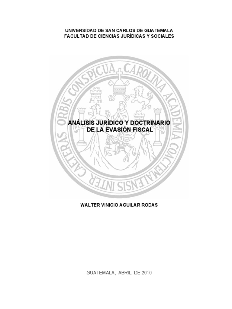 Evasion Fiscal Pdf Evasión De Impuestos Impuestos
