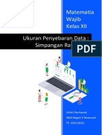 10 Materi Ukuran Penyebaran Data Simpangan Rata Rata