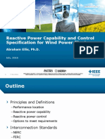 Reactive Power Capability and Control Specification For Wind Power Plants
