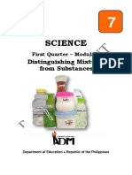 Science7 - q1 - Mod3 - Distinguishing Mixtures From Substances