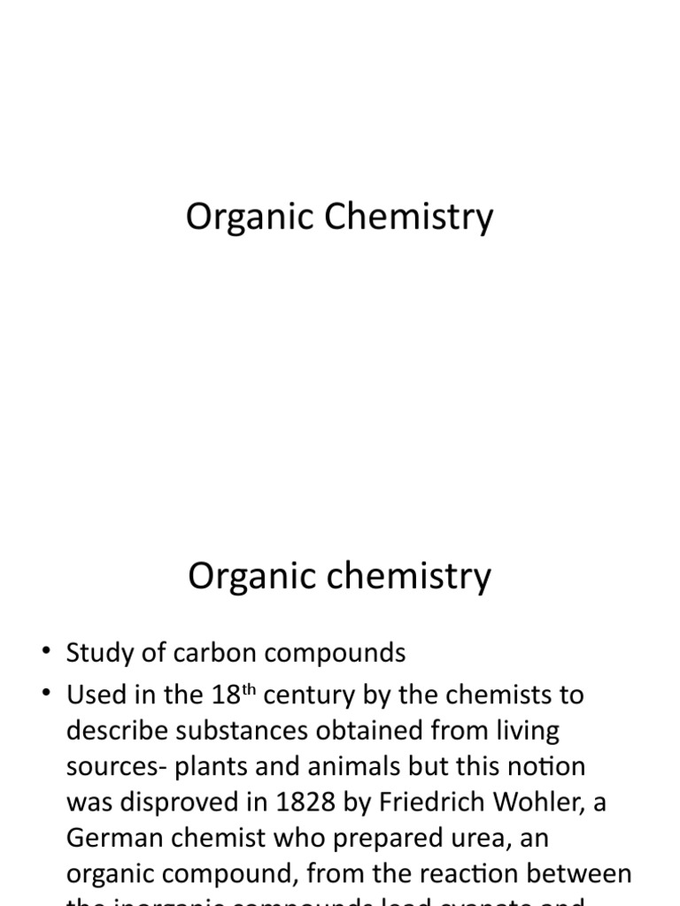 Overview of Organic Chemistry Basics | PDF