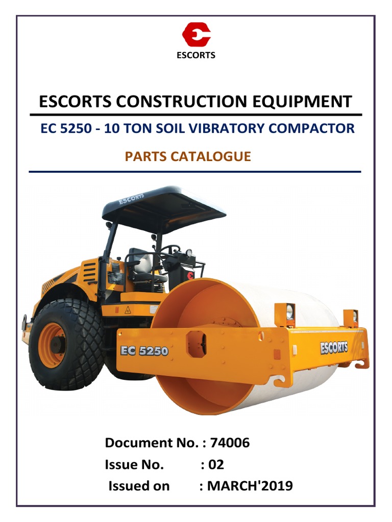 Parts Catalogue Escorts Compactor EC5250 Water Cooled Rev-02-29.03