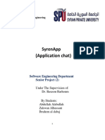 Syrian Arab Republic Faculty of Computer Engineering Software Engineering Department Senior Project (2) Chat Application