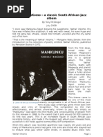 Download Yakhal InKomo a Classic South African Jazz Album by Tony McGregor SN6002566 doc pdf