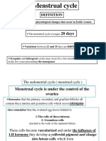 Menstrual Cycle and Implantation)