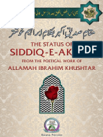 Maqaam e Siddiq e Akbar