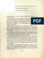 Sáez Godoy, Leopoldo (1962), “Los topónimos de Valparaíso (clasificación)”. Valparaíso, Universidad de Chile Instituto Pedagógico