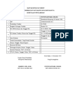 Daftar Riwayat Hidup Satyalencana