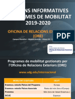 Presentació Sessions Informatives Mobilitat 2019-20 COMPLETA