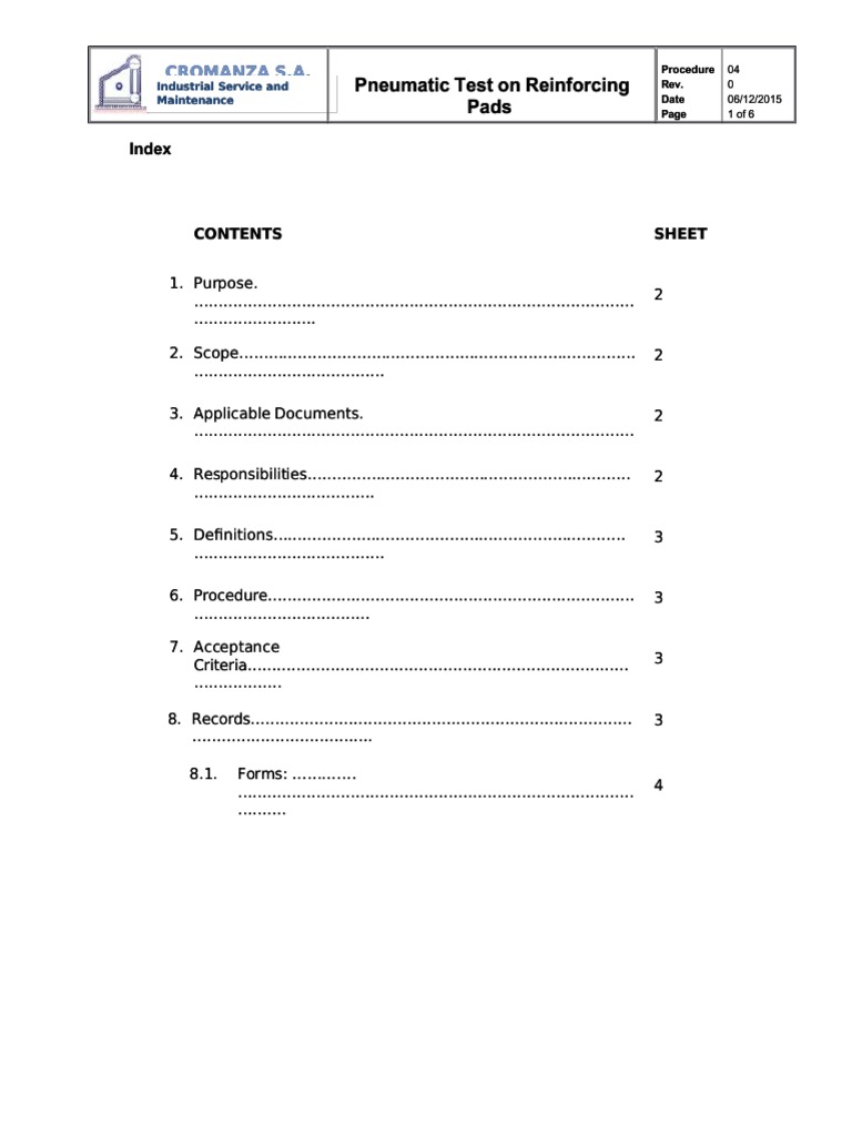 PDF 04 Pneumatic Testing Procedure Shell Ok 4 DL PDF Mechanical